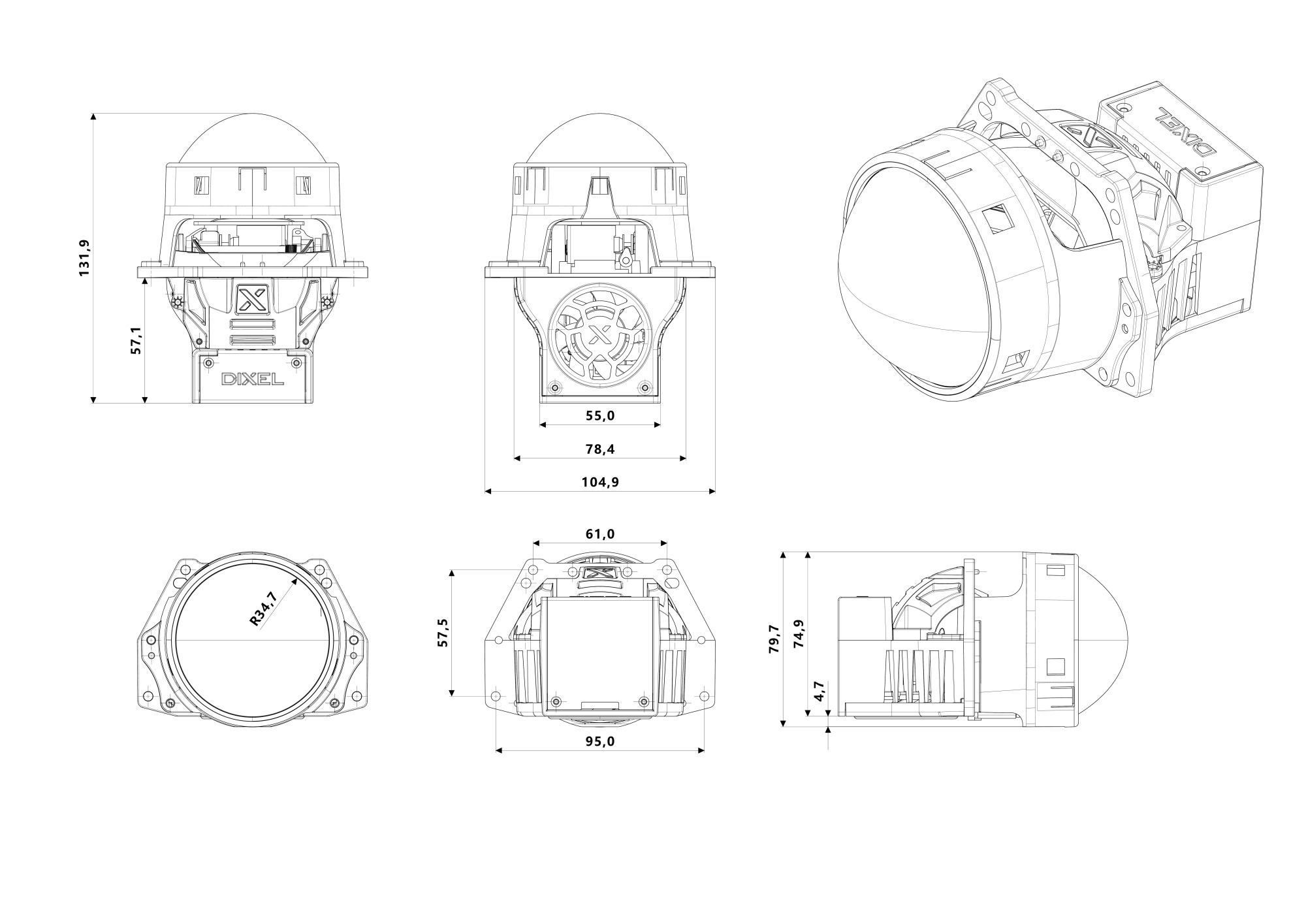 DIXEL3388,87,89 Чертеж