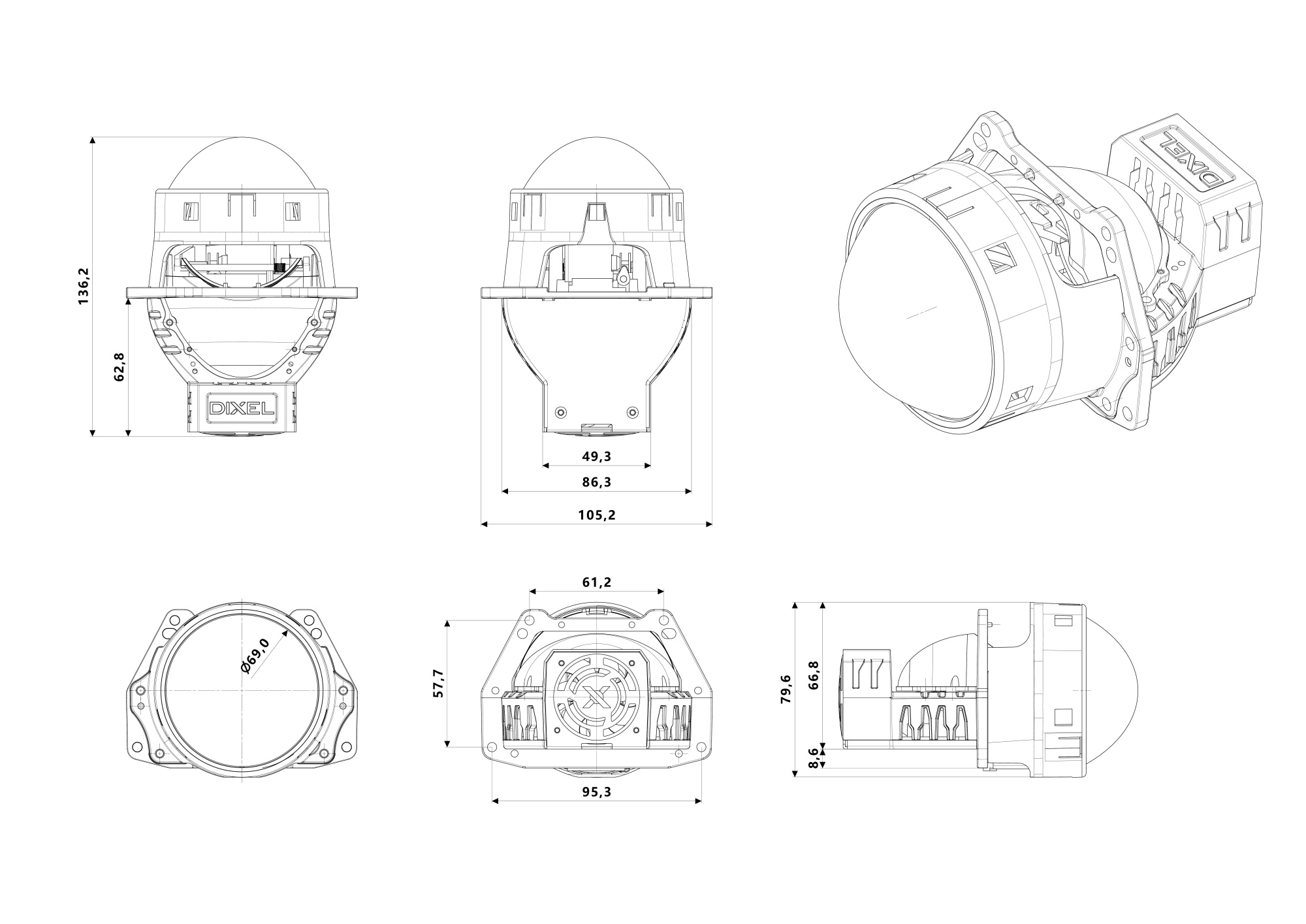 DIXEL3252,51,50 - чертежи